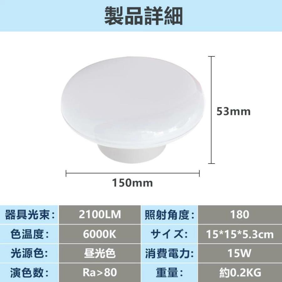 LVYUAN LEDシーリングライト 4.5畳対応 2100LM 15W おしゃれ 天井照明器具 和室/洋室/寝室/玄関/リビング/キッチン適用 |  | 04