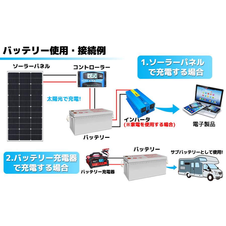 12V 200Ah ディープサイクルサブバッテリー  鉛蓄電池OPC12-200 オリエンタル製 ディープサイクルバッテリー 12DD-200