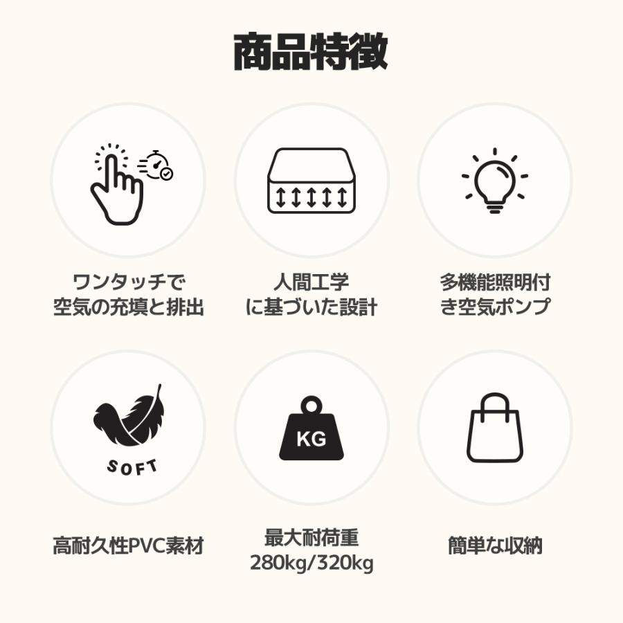 エアーベッド エアーマット 自動膨張式 収納ケース付空気ベッド エアーベッド エアーマット 自動膨張式 収納ケース付空気ベッド
