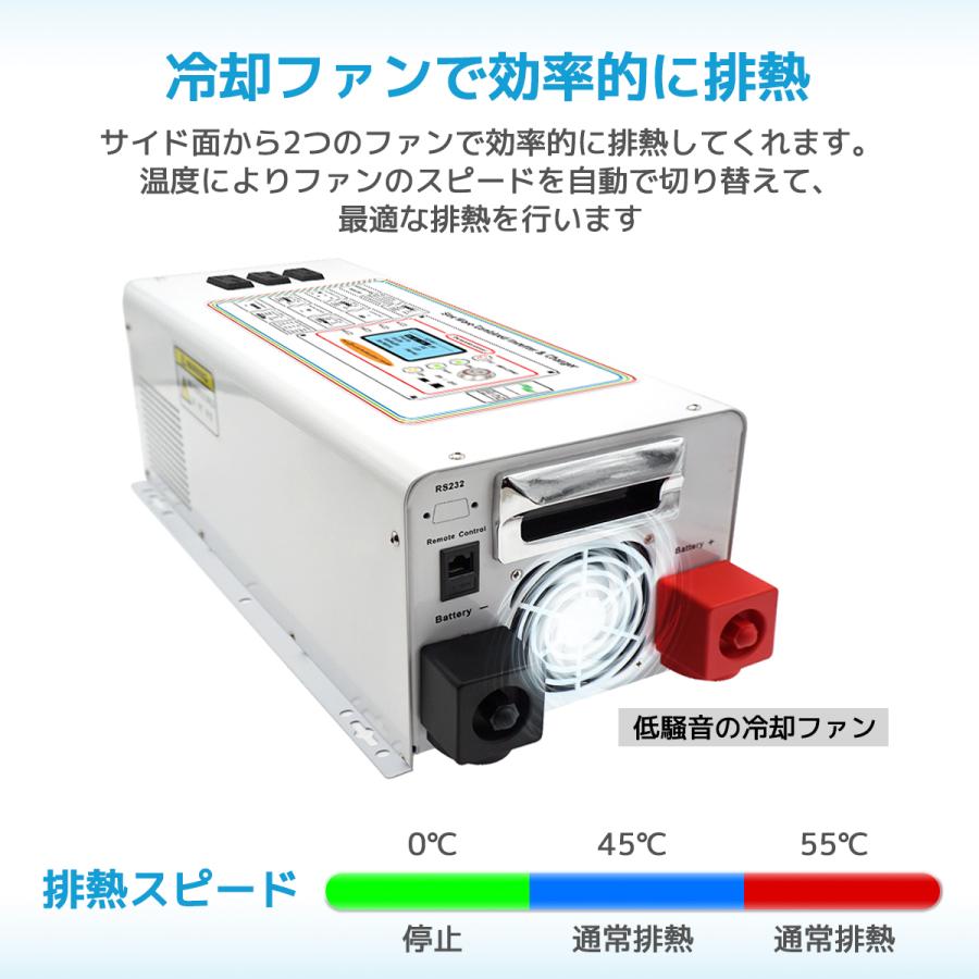 低周波 5KW 24vインバータ UPS 外部電源を接続可能 無停電電源装置常時 