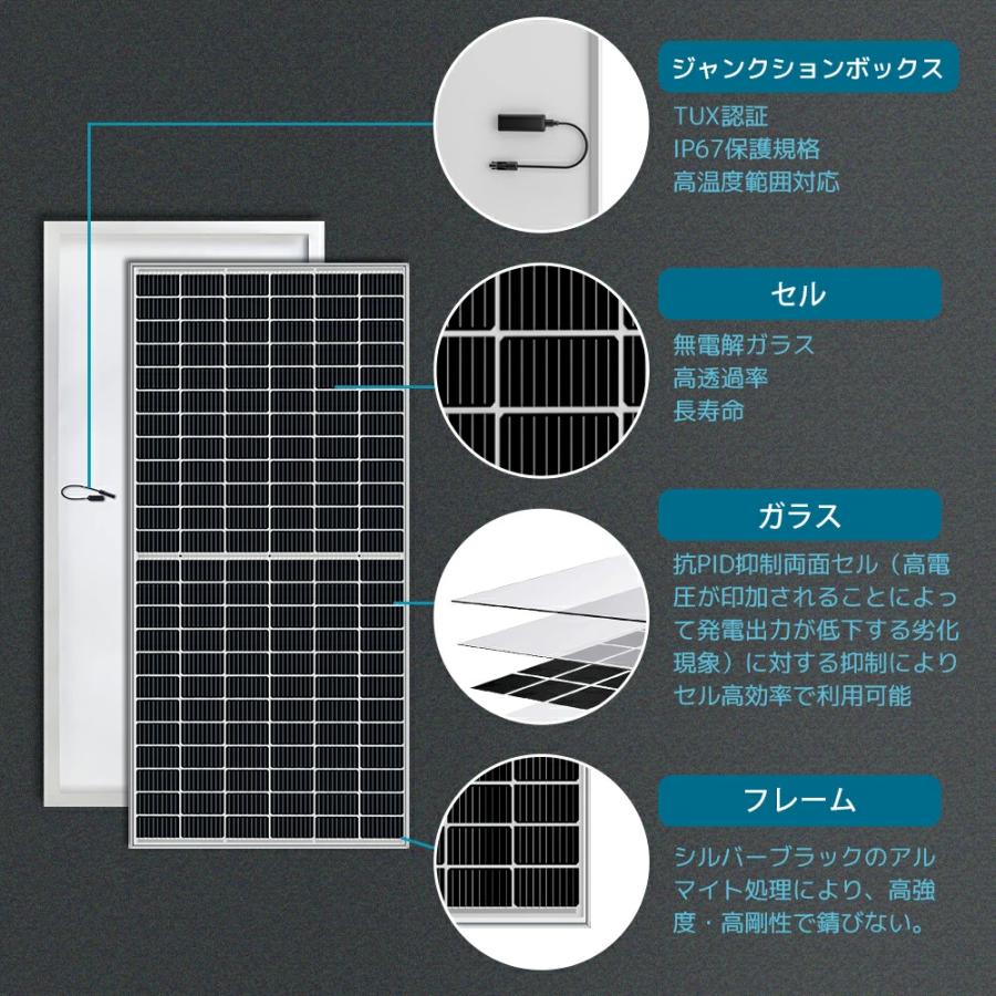 IEC基準 TUV規格品LVYUAN 太陽光発電モジュール 545W ソーラーパネル