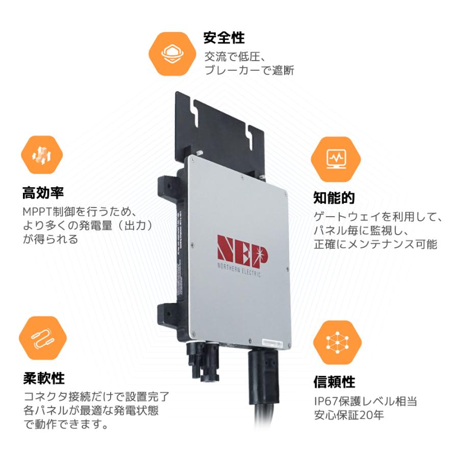 LVYUAN 300Wマイクロインバーター プラグインソーラー (300Wマイクロ 