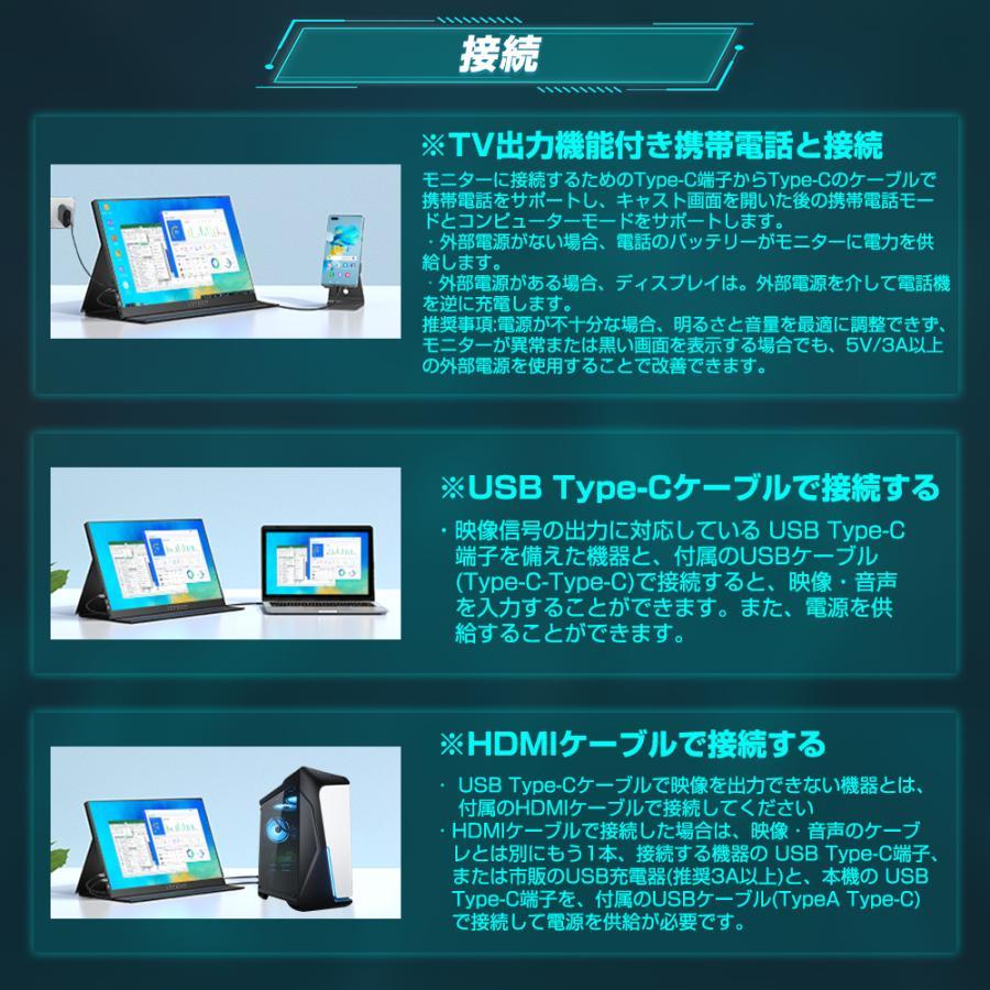 モバイルモニター 15.6インチ モバイルディスプレイ HDR 1920*1080