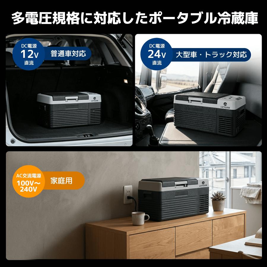 LVYUAN 車載冷蔵冷凍庫 9L /18L 小型 -20℃〜20℃ 車載家庭両用 AC/DC