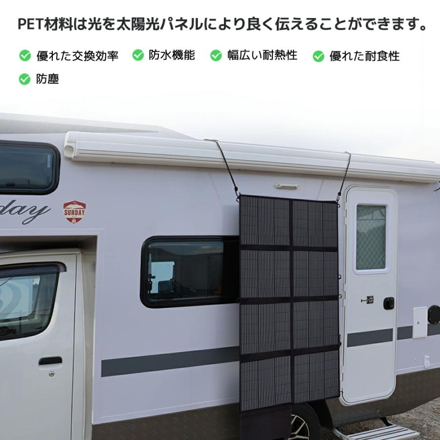LVYUAN」ソーラーパネル ポータブル電源用 500W 折りたたみ式ソーラー