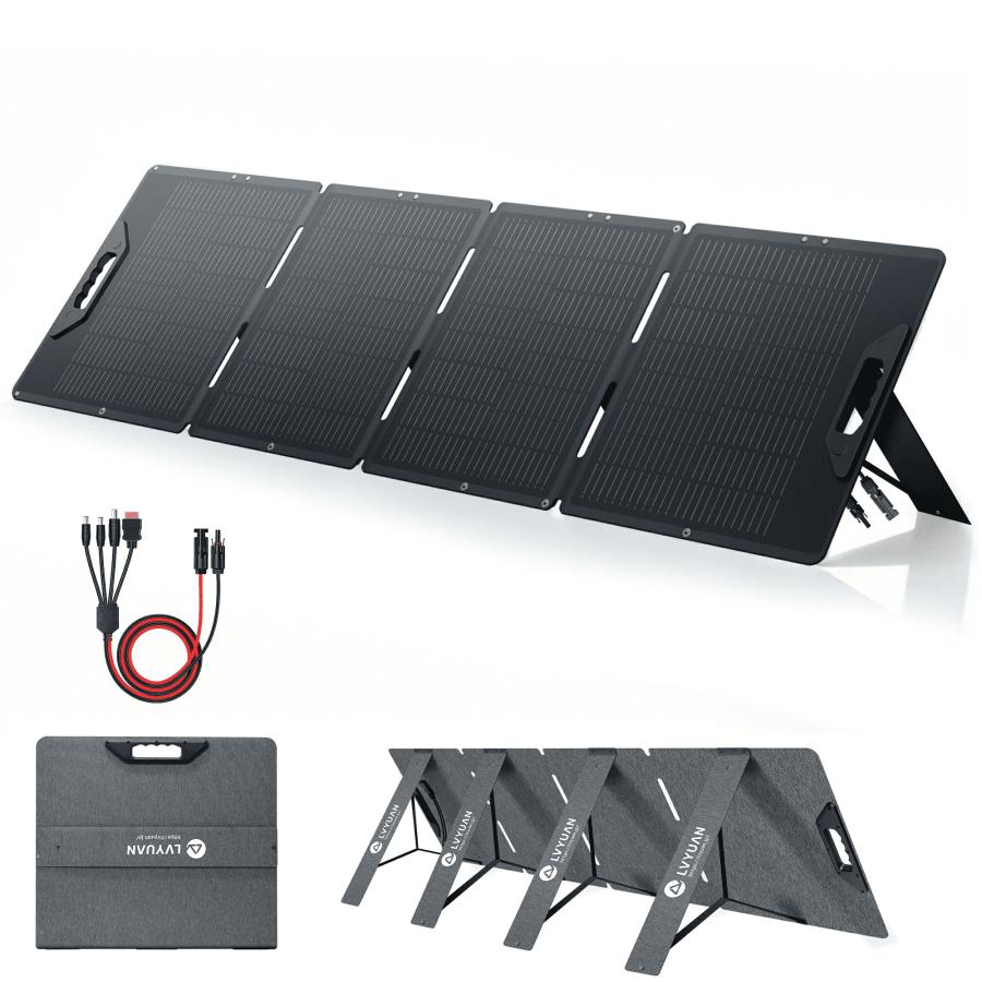 LVYUAN ソーラーパネル 折り畳み式 100W/200W*300W/400W ETFE 単結晶