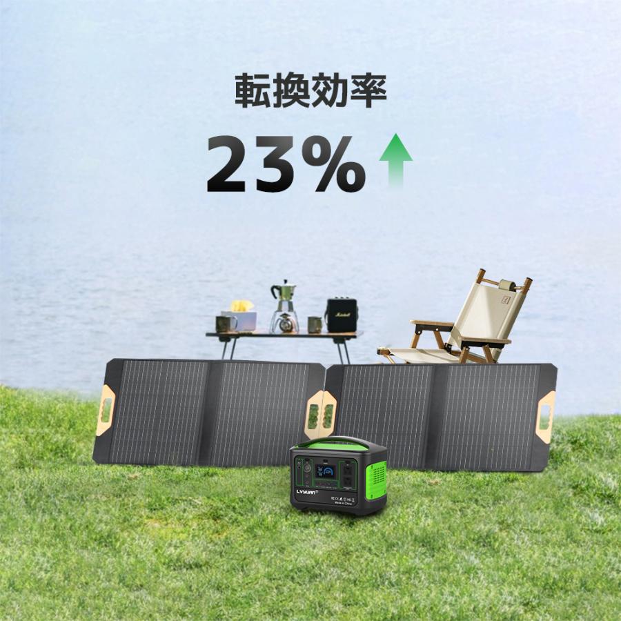 LVYUAN ソーラーパネル 70W 折りたたみ式　ソーラー充電器　チャージャー LVYUAN（リョクエン）70W ソーラーパネル 70W ETFE ソーラー