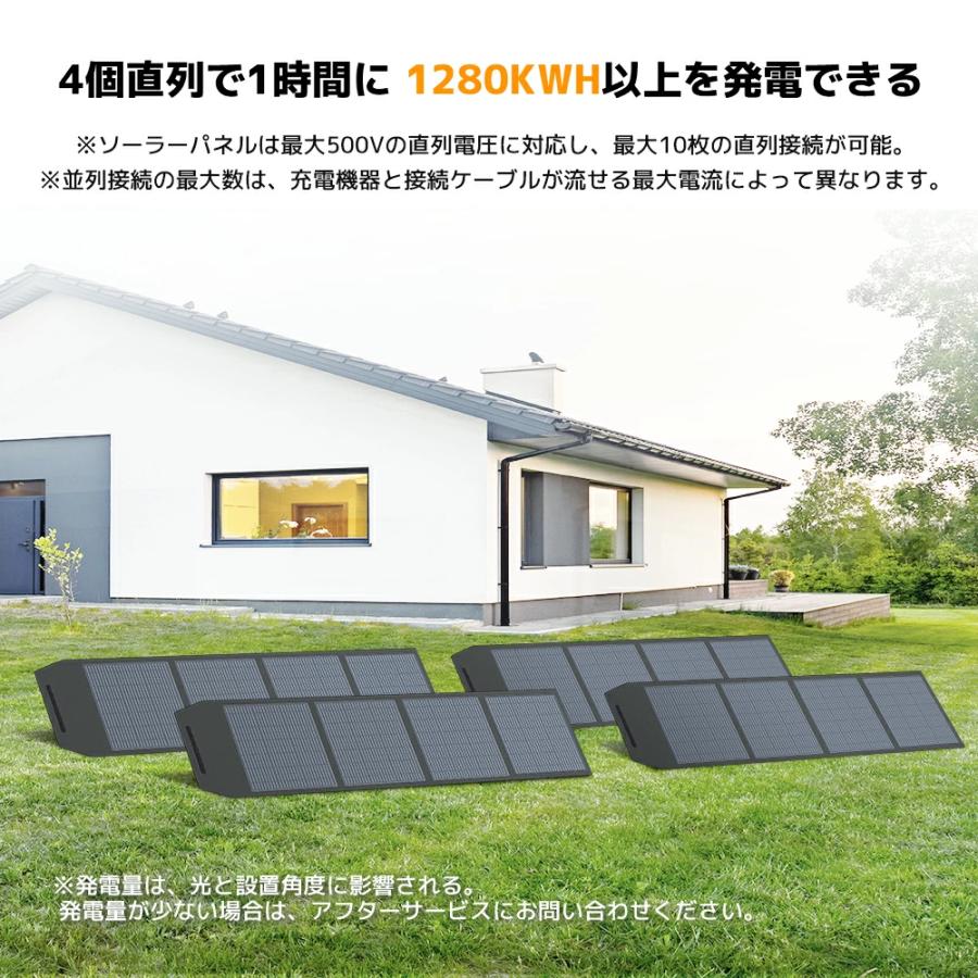 LVYUAN ソーラーパネル 400W ポータブル電源用 折りたたみ DC44