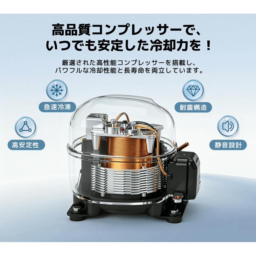 ポータブル冷凍庫 冷蔵庫　コンプレッサー式　30L 車載冷蔵庫 30L/40L ポータブル冷蔵冷凍庫 AC/DC（ 12V / 24V ） 静音