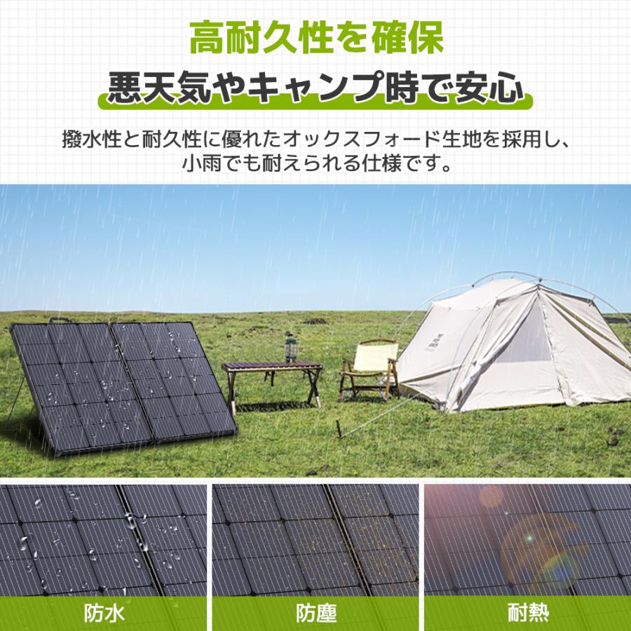 100W ソーラーパネル 20V 折畳式 折りたたみ ETFE ソーラー