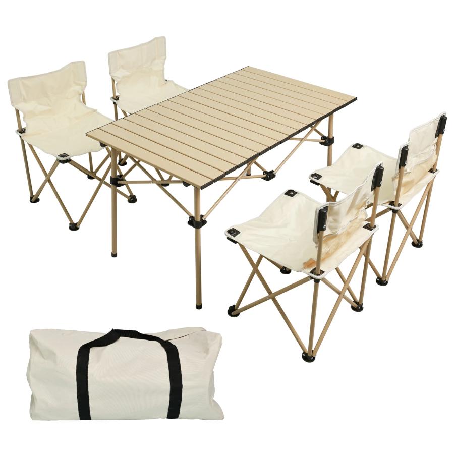 LVYUAN アウトドア テーブル 椅子セット 折り畳み 5点/7点セット