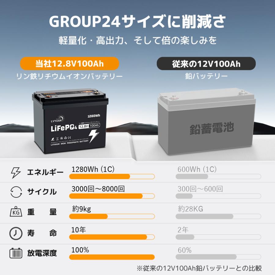 LVYUAN LiFePO4（リン酸鉄リチウム）電池 コンパクトモデル リン酸鉄
