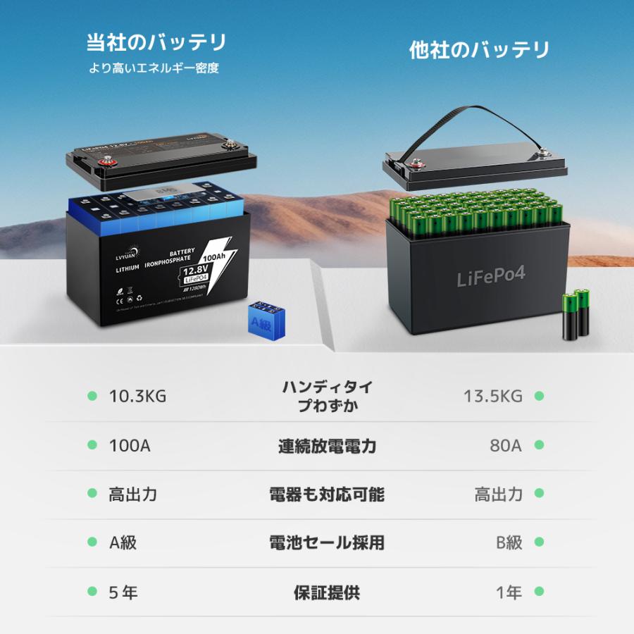 LVYUAN LiFePO4（リン酸鉄リチウム）電池 リチウムイオン
