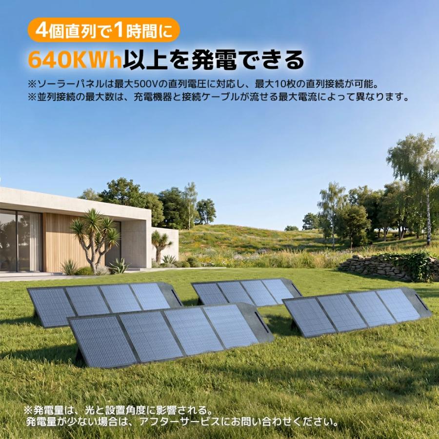 LVYUAN ソーラーパネル 200W 折りたたみ式 ソーラーチャージ