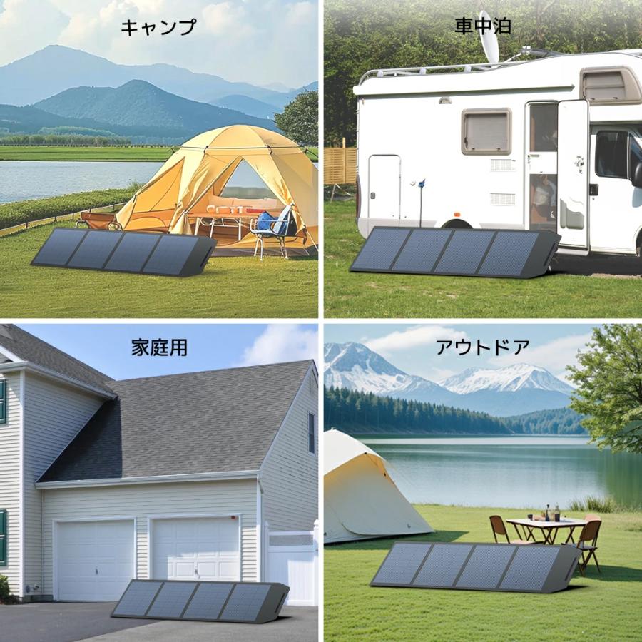 LVYUAN ソーラーパネル 200W 折りたたみ式 ソーラーチャージ
