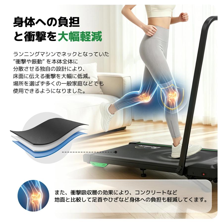 Fitsmile ルームランナー ランニングマシン MAX14km/h 最大荷重150kg