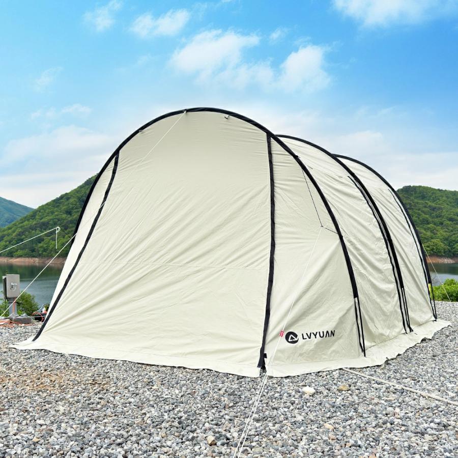 LVYUAN テント ワンタッチ 大型 簡単設営 リビングスペース 防水