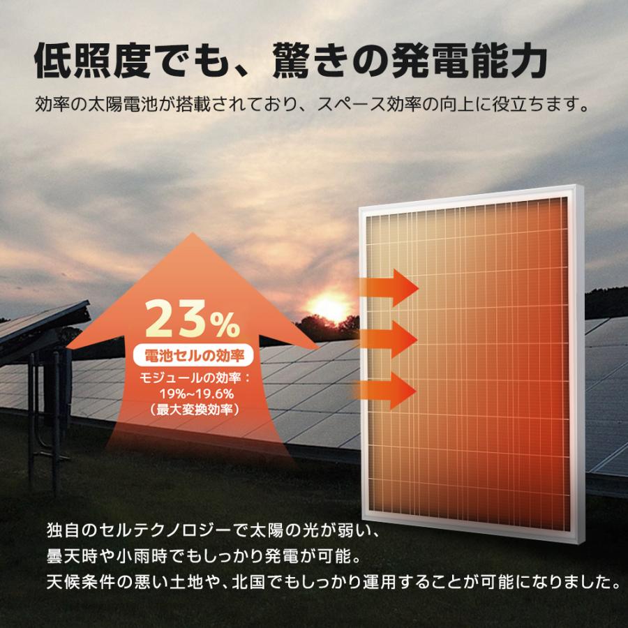 LVYUAN（リョクエン）新技術 100W PERC 高性能 単結晶 ソーラーパネル