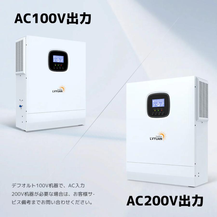 LVYUAN 5KWハイブリッド ソーラー発電システム 5000w ハイブリッドインバーターと5.12kWhLiFePO4 バッテリー 12枚の410Wのソーラーパネル） 送料無料 |  | 03