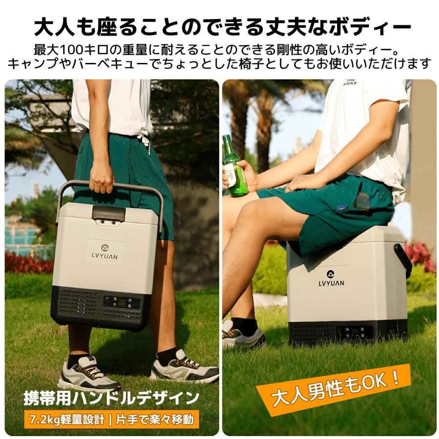 車載冷蔵庫 8L ポータブル 小型 -20℃〜20℃ [LG コンプレッサー搭載