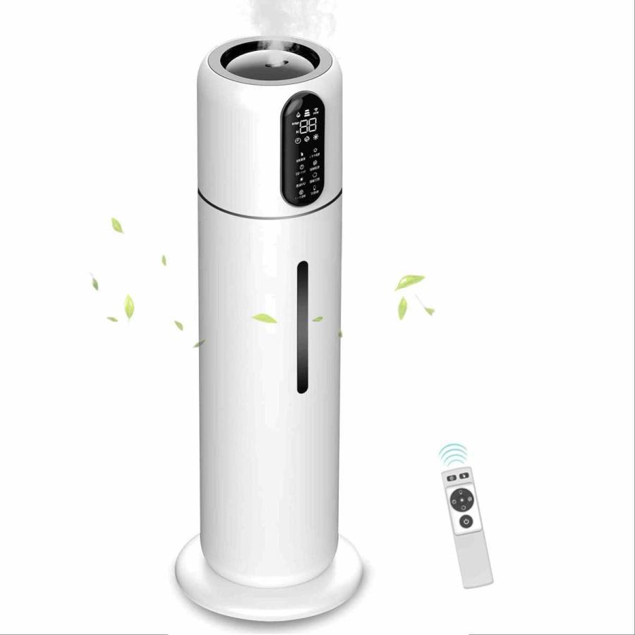 2022年最新モデル】 加湿器 超音波式 9L 簡単給水 除菌 タワー式 湿度