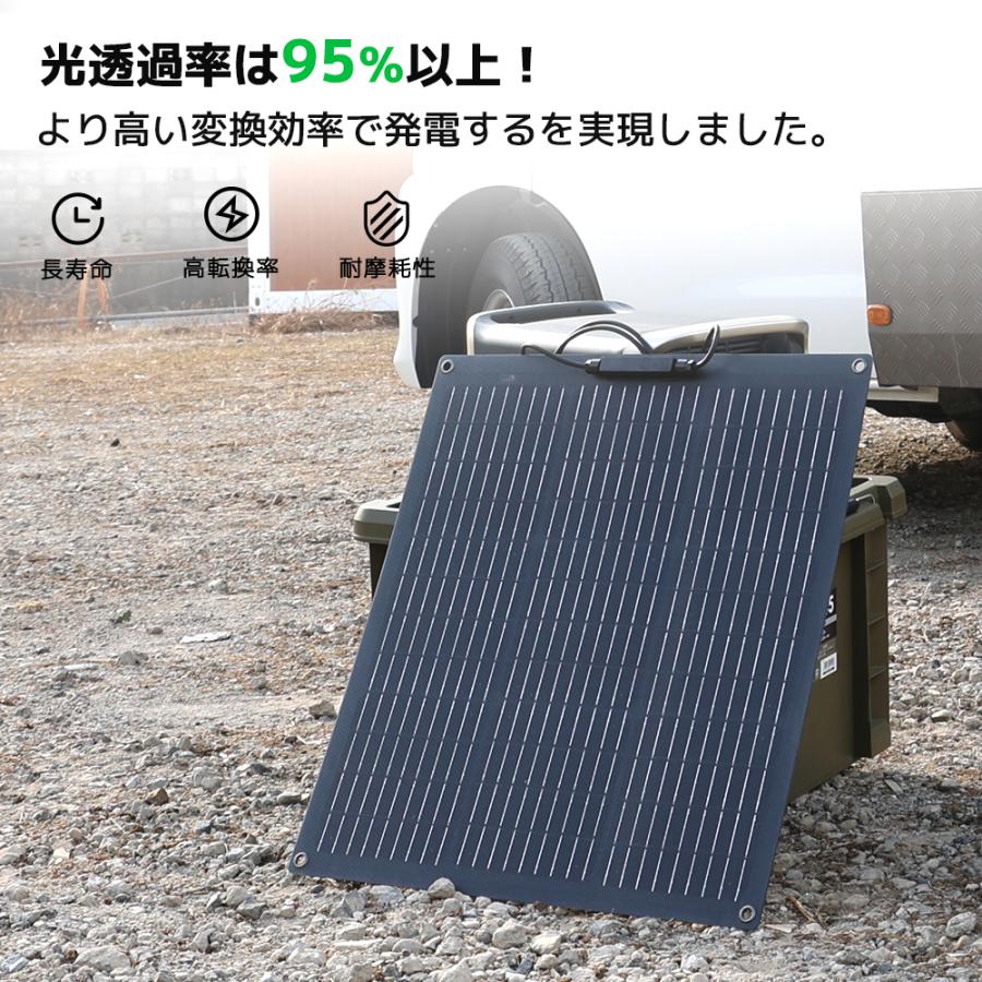 LVYUAN(リョクエン)単結晶 ETFE 柔性 据置型 50W フレキシブル LVYUAN(リョクエン)単結晶 ETFE 柔性 据置型 50W フレキシブル