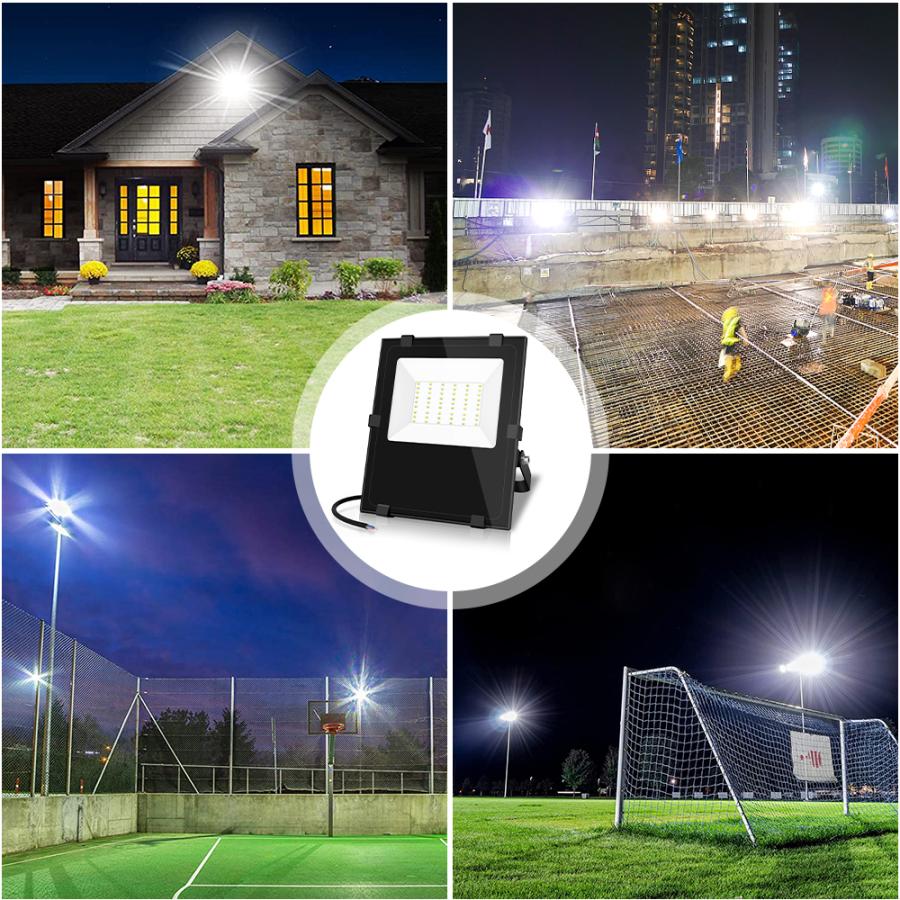 【超爆光 3年保証】 4個入 LED 投光器 30w 昼光色 3600LM ledライト led外灯 看板灯 IP66 防水 豪雨対応 薄型 屋外 作業灯 ブラッドライト 倉庫照明 屋外照明 |  | 05