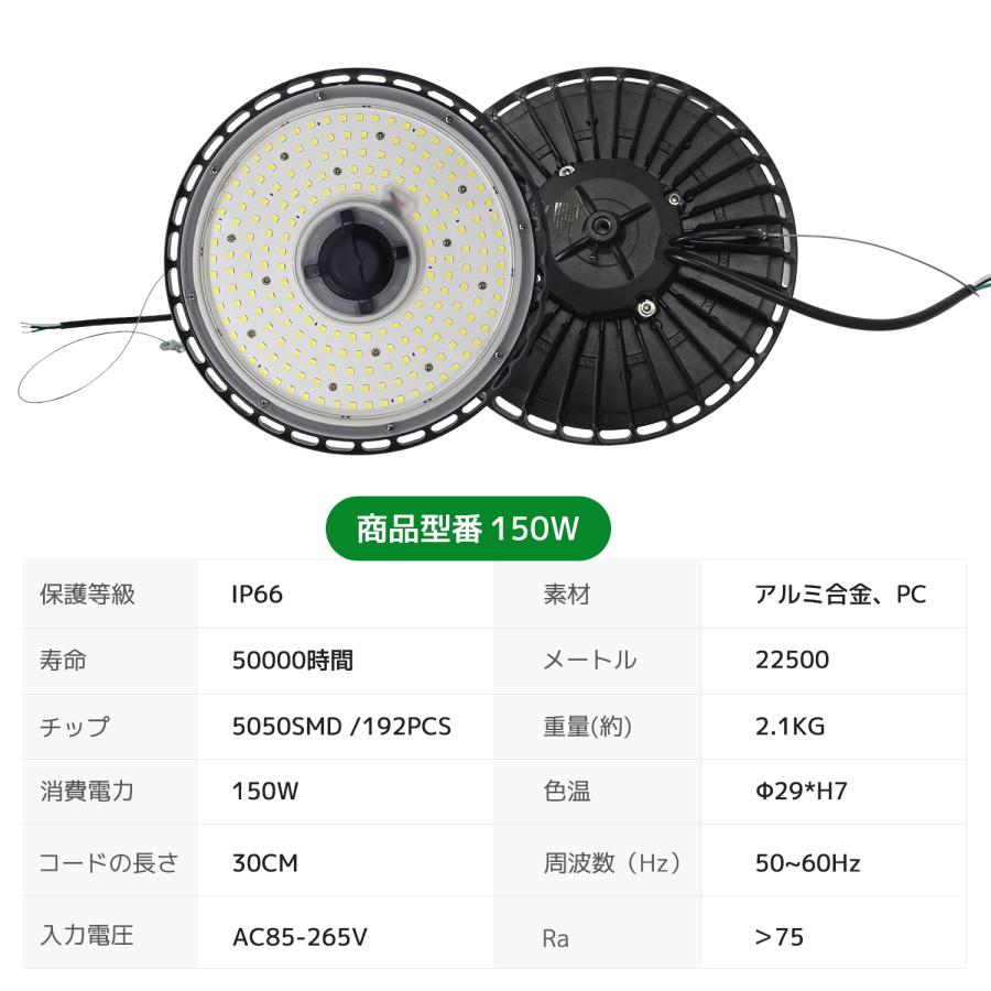 LVYUAN  LED 投光器 150W 高天井照明 ペンダントライト22500LM 人感センサーモジュールを追加可能 |  | 11
