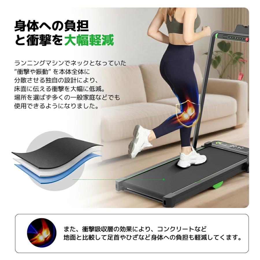 Fitsmile ランニングマシン ルームランナー MAX12km 家庭用 スタンド