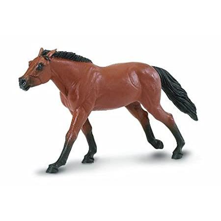 Brown Safari Farm Thoroughbred Stallion Horse Figurine