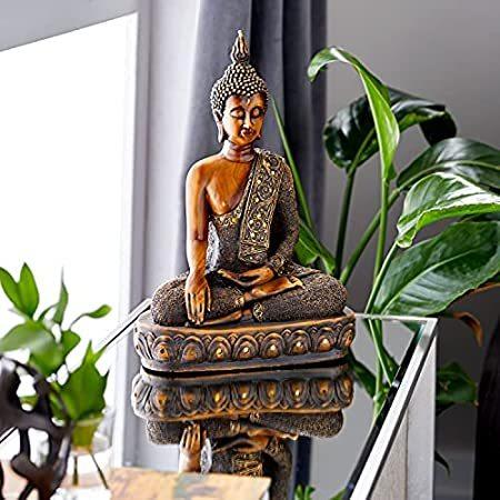 売れ筋商品 Benzara 44125 15 in. Buddha Earth Touching Mudra Statue オブジェ、置き物