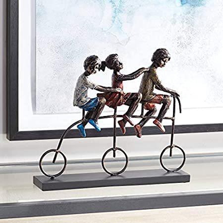 【メーカー再生品】 子Riding Bike 12 3 / 4 " Wide Sculpture オブジェ、置き物