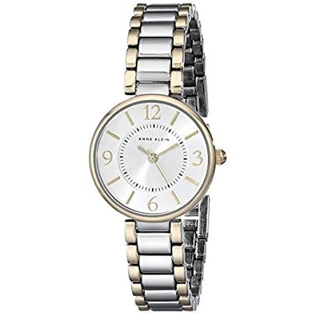 価格は安く Anne Klein Women's AK-1871SVTT Silver Metal Analog Quartz Fashion Watch 腕時計