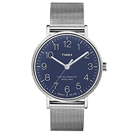 堅実な究極の Steel Stainless Dial Blue Waterbury Timex Men's TW2R25900 Watch 腕時計