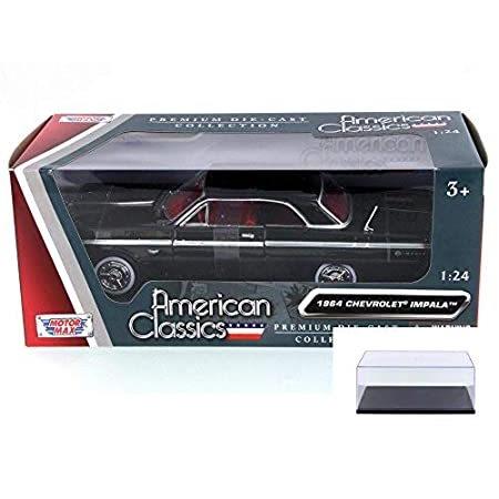 【はこぽす対応商品】 - Package Case Display & Car Diecast Max Motor 73259AC-BK Bla Impala, Chevy 自動車