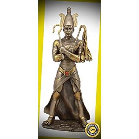 2021年春の Osiris Dead The of God Egyptian Ancient KARPP Holding Statu Flail and Crook オブジェ、置き物