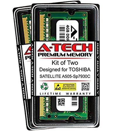 海外から人気のパソコン用品を直輸入A-Tech 8GB (2 x 4GB) RAM for Toshiba Satellite A505-SP7930C | DDR3 1066MHz