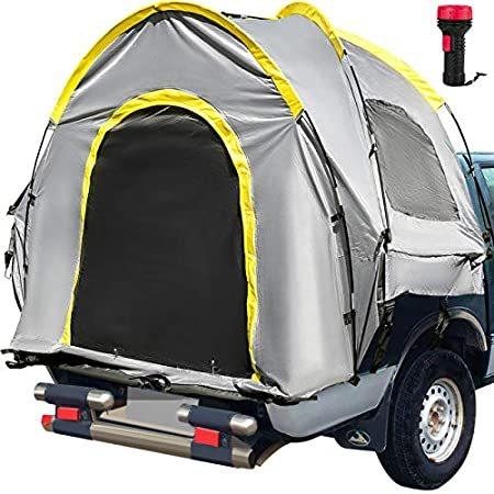 新年の贈り物 VEVOR トラックテント 標準6.5フィート トラック荷台テント ピックアップテント 防水トラックキャンパー 2人用 睡眠容量 メッシュウィンドウ2 その他テント