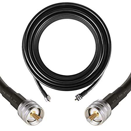 50 ft PL259 (UHF) Male to Male Low-Loss Coax Extension Cable (50 Ohm), GEME