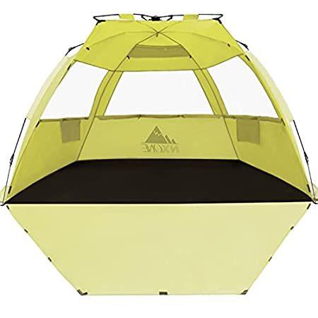 【保存版】 NXONE 50+ UPF Person, 4 for Shelter Shade Sun Deluxe Tent, Beach Up Pop XL 大型シェルタータープ