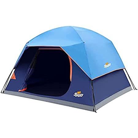 最も信頼できる Beesky wi Windproof Tent Family Waterproof Person 4 Tents Camping Room Dark その他テント