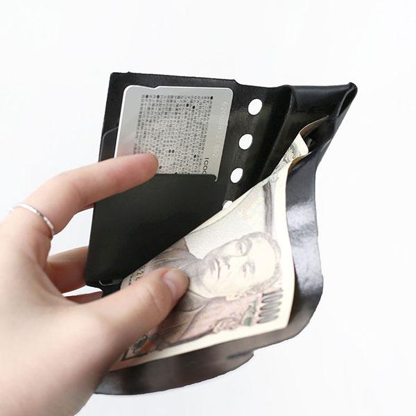 所作　cp2.5 レザー　ブラック　財布 所作 shosa cp2.5 三つ折り財布 コンパクトウォレット 本革