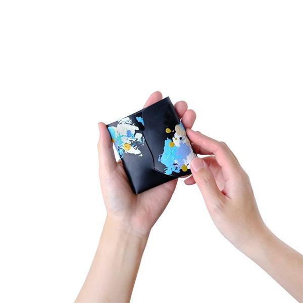 財布 二つ折り メンズ レディース 牛革 所作 cp3.5 青竜 | 所作