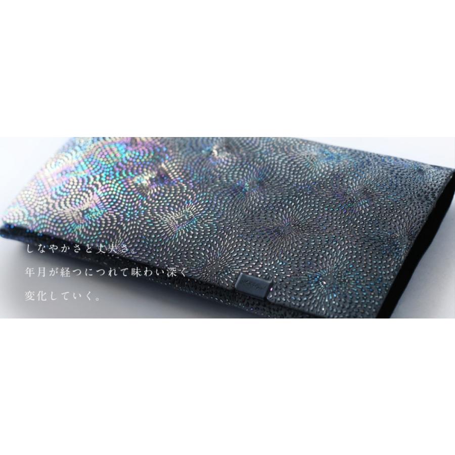 財布 二つ折り 三つ折り メンズ レディース 牛革 所作 ショート2.0 鮫小紋 ブラック |  | 15