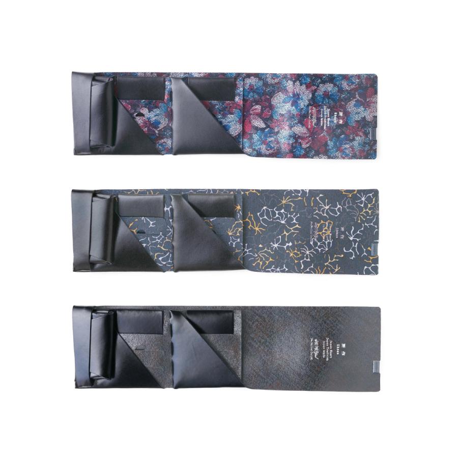 財布 二つ折り 三つ折り メンズ レディース 牛革 所作 ショート2.0 ワルツ（太陽、月）、花に雨 | 所作