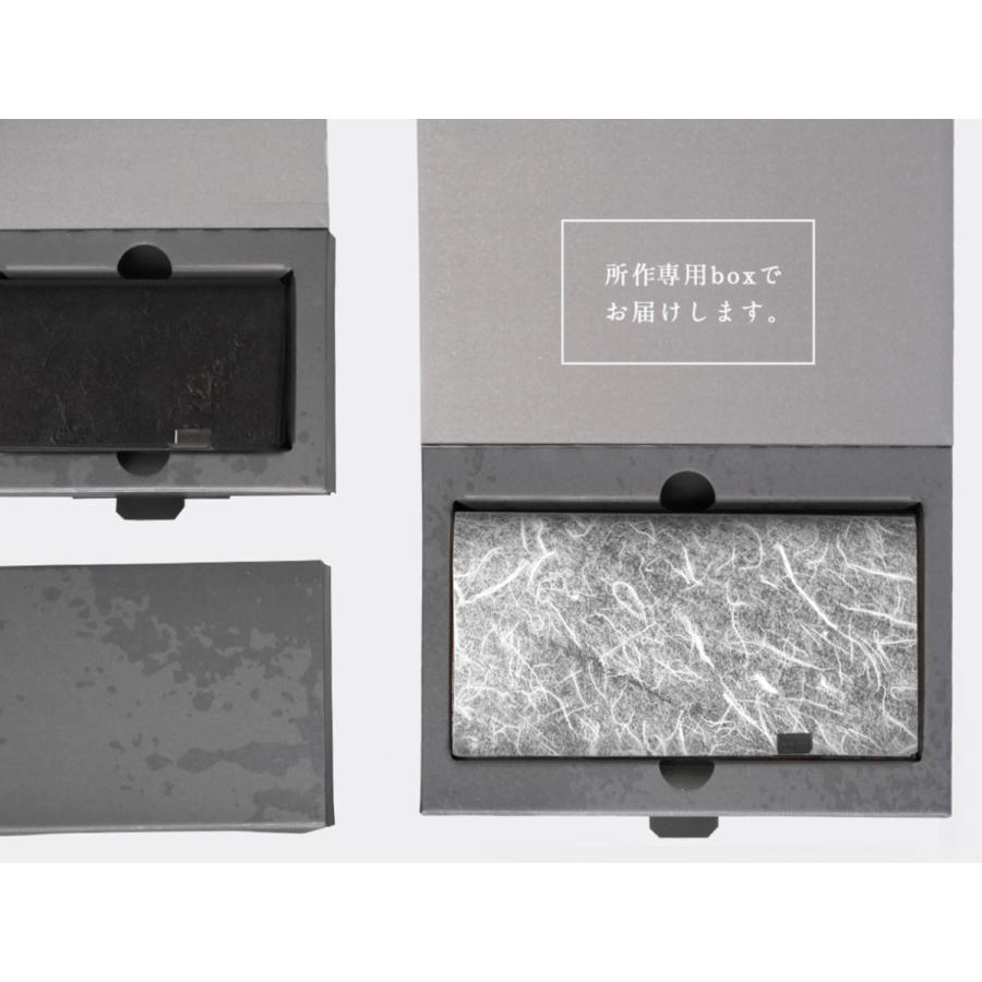 財布 二つ折り 三つ折り メンズ レディース 牛革 所作 ショート2.0 黒和紙 白和紙 |  | 15