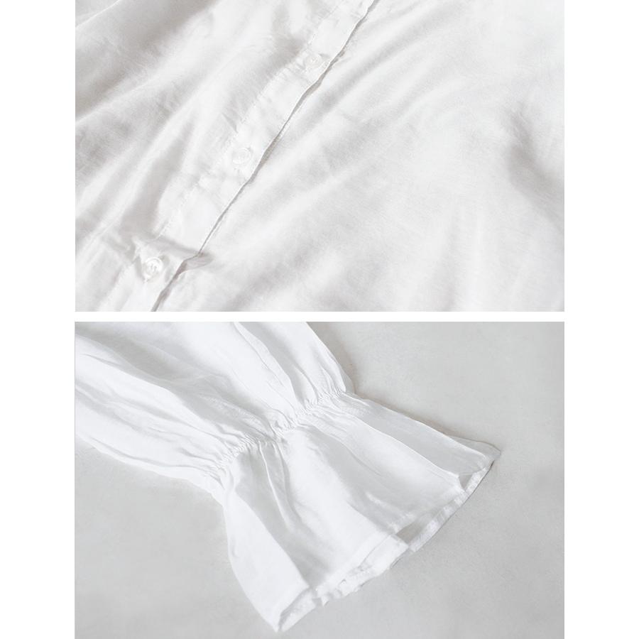 ビスチェ トップス 2点セット シャツ シアーシャツ ニットビスチェ アンサンブル パフスリーブ キャンディースリーブ 長袖 リボン 重ね着 |  | 16