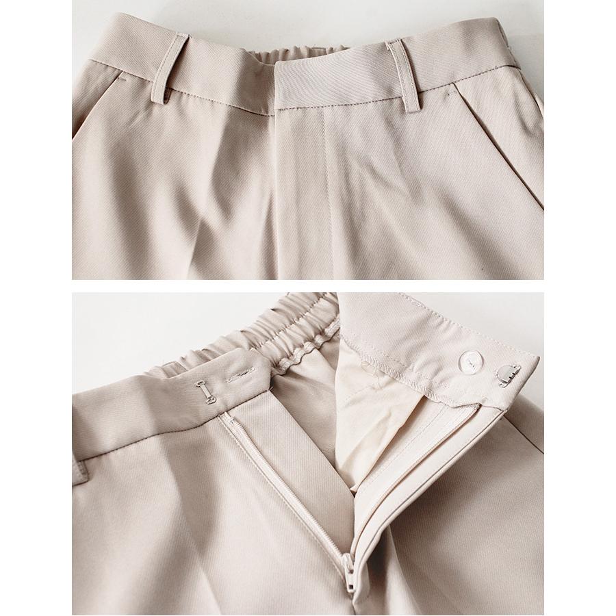 パンツ タックパンツ センタープレス テーパードパンツ スラックス