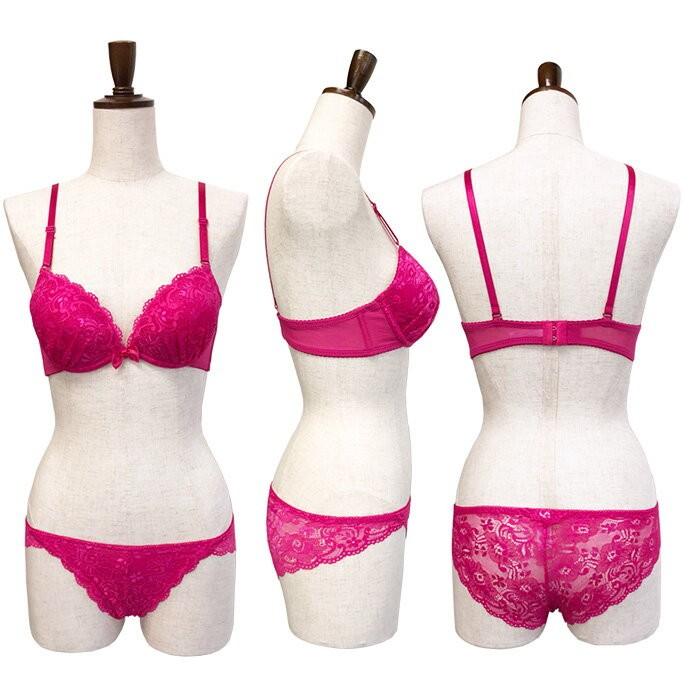 ブラジャー ブラ&ショーツセット 下着 盛りブラ 女性下着 ショーツ セット 盛り 谷間 レース リボン 上下 |  | 15