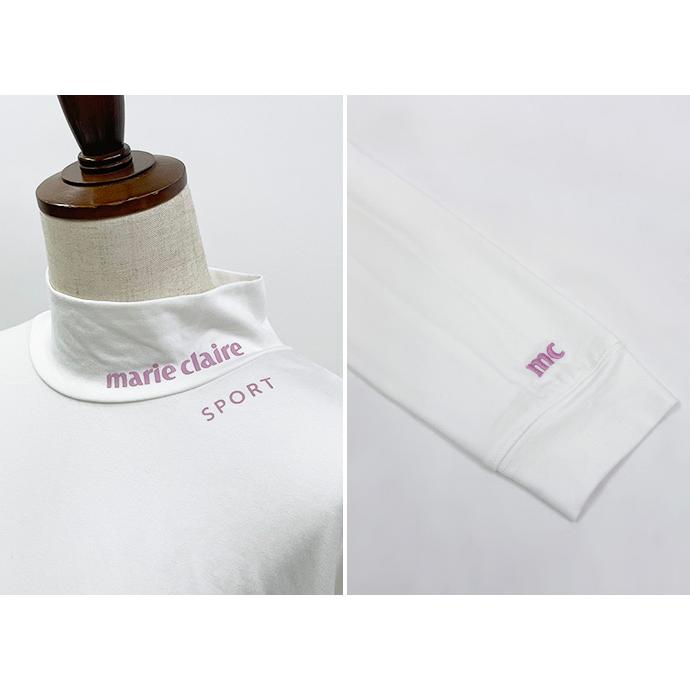 ロンT インナー シャツ 長袖 ハイネック モックネック ストレッチ マリクレール 送料無料 |  | 04